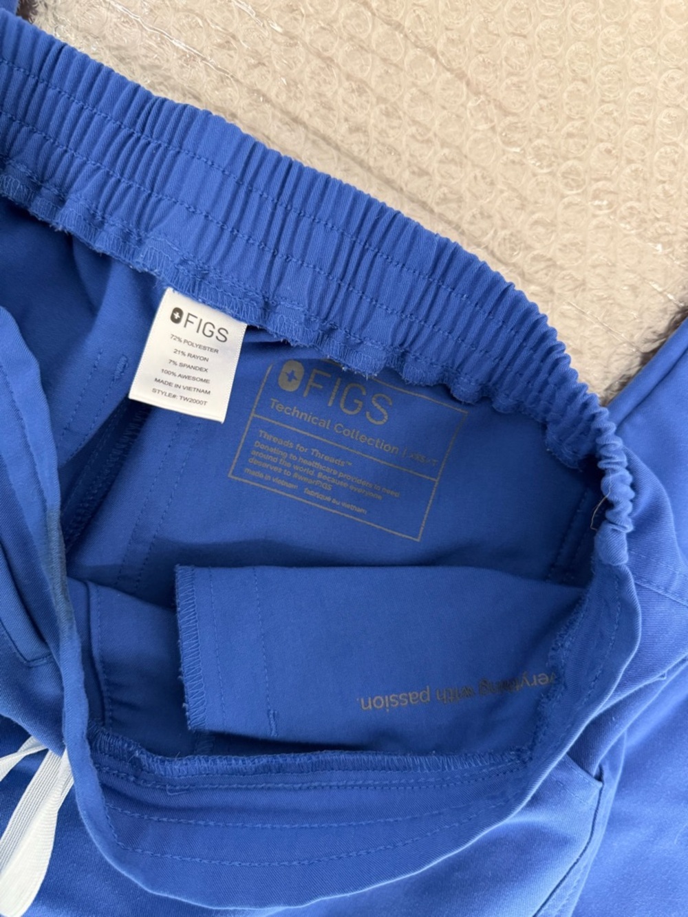 FIGS Technical Collection Royal Blue Scrub Pants XXS
